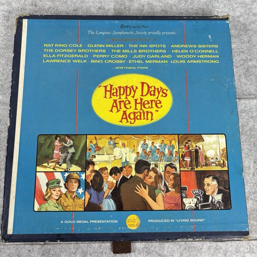 Happy Days Are Here Again Vinyl Box Set 6x 1966 Living Sound LWS 261 DL 734383